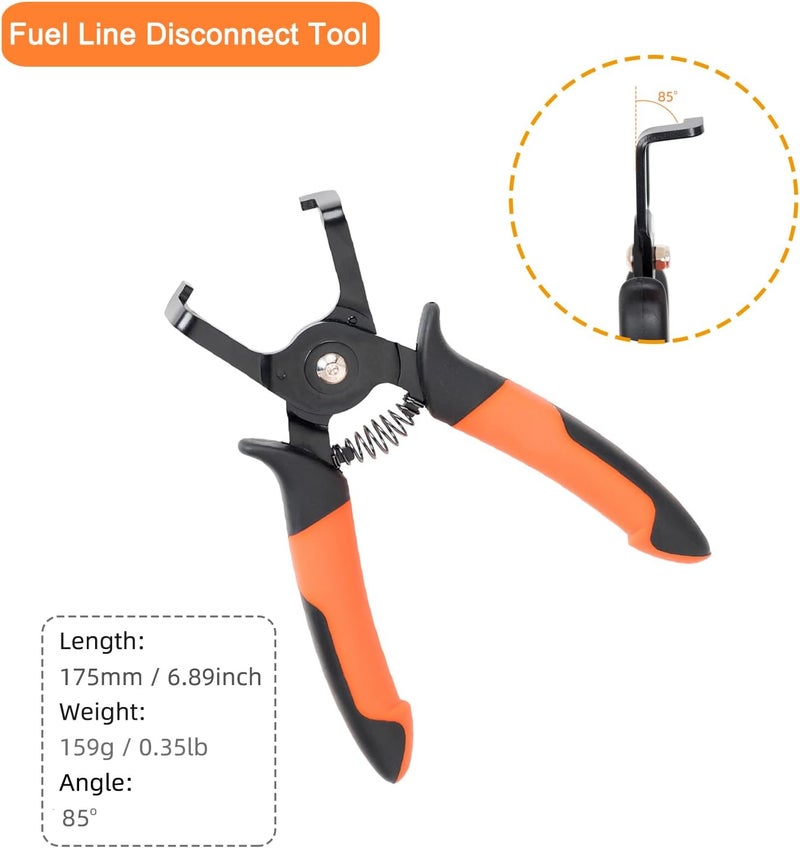 PLATATO EVAP and Fuel Line Disconnect Tool Electrical Disconnect Pliers 85 Degree Universal Automotive Electrical Connector Pliers - Image 4
